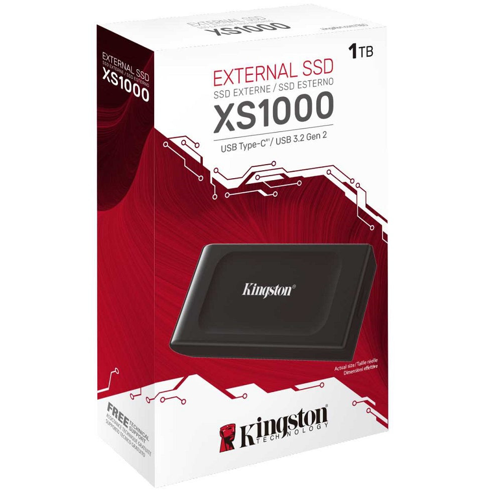 Kingston XS1000 1TB external solid state drive (SSD) USB 3.2 Gen 2 external drive Kingston XS1000 1TB external solid state drive (SSD) USB 3.2 Gen 2 external drive